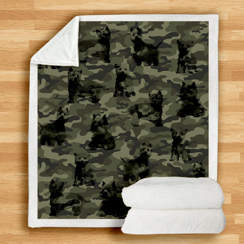 West Highland White Terrier Camo Blanket West Highland White Terrier Camo Blanket