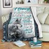 Wolf Message To My Honey I Love You To The Moon And Back Blanket