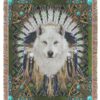 Wolf Native American Blanket