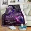 Wolf To My Daughter Follow Your Dreams Believe In Yourself Love Dad Full Printing Blanket