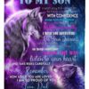 Wolf To My Son Remember How Much You Are Loved I Am So Proud Of You Blanket