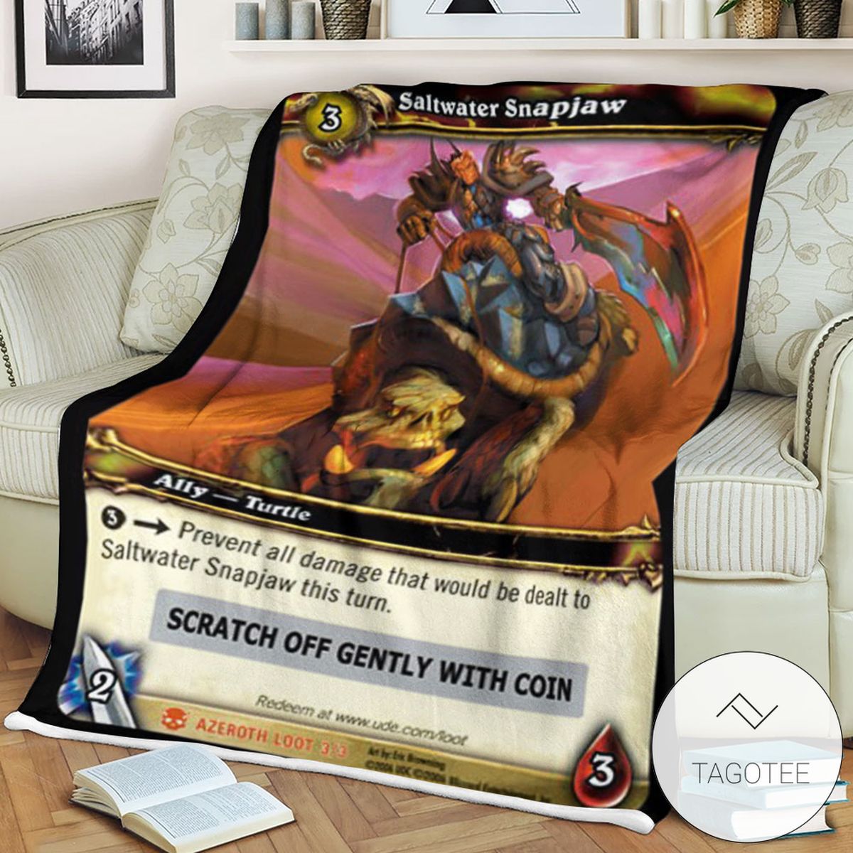 World Of Warcraft Saltwater Snapjaw Soft Blanket World Of Warcraft Saltwater Snapjaw Soft Blanket