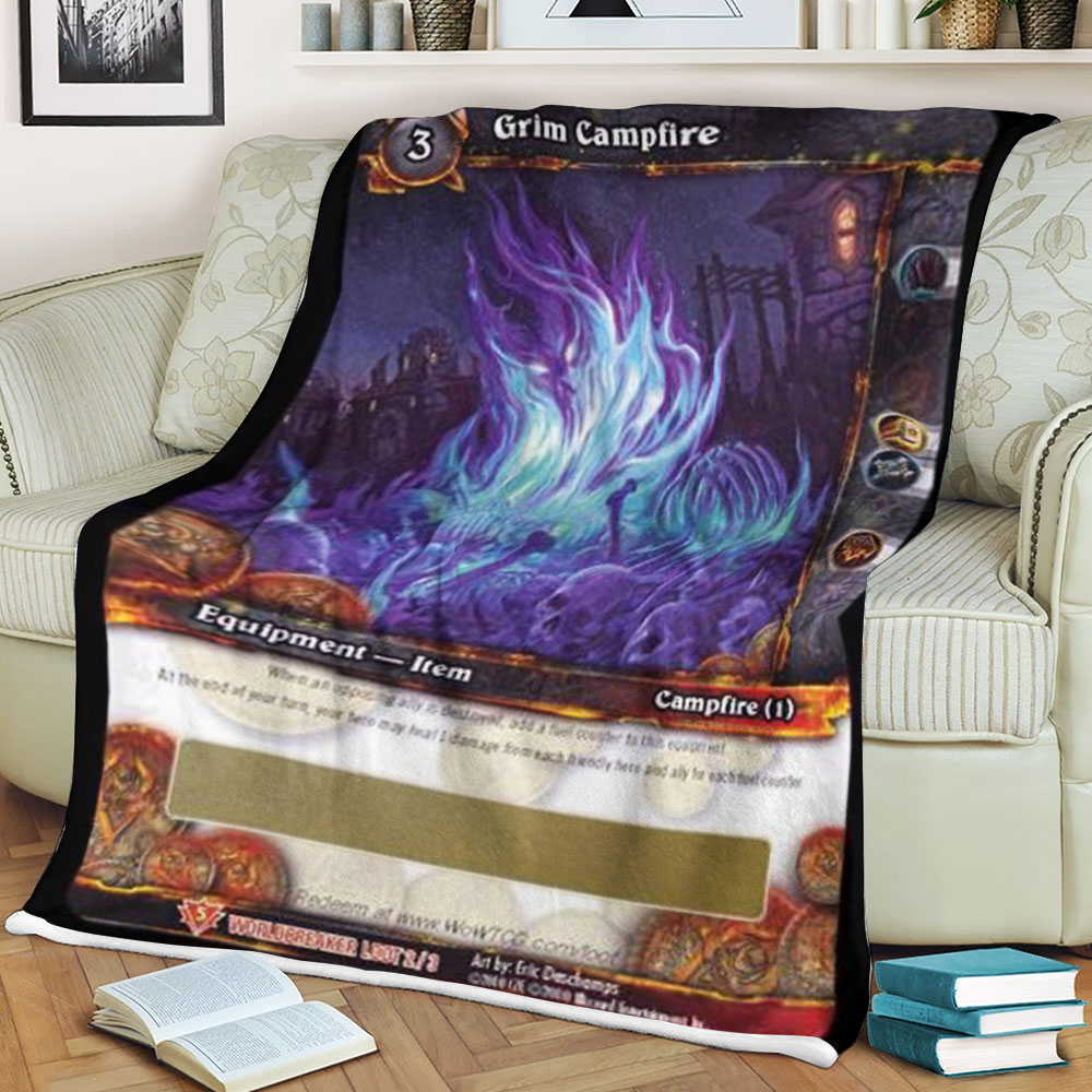 Wow Grim Campfire Blanket Wow Grim Campfire Blanket