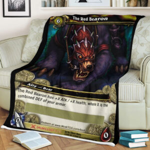 Wow The Red Bearon Blanket