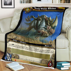 Wow Wooly White Rhino Blanket