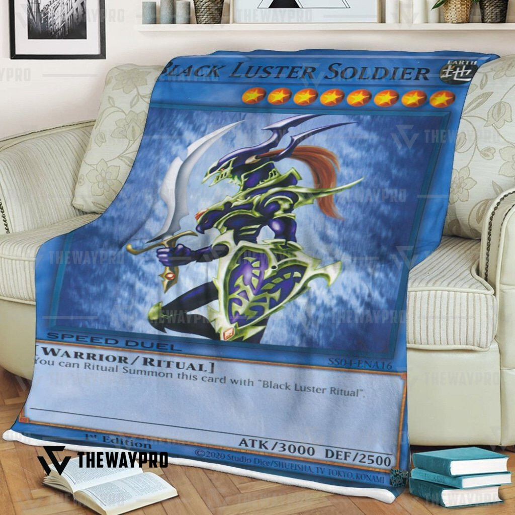 Yu Gi Oh Black Luster Soldier Blanket Yu Gi Oh Black Luster Soldier Blanket
