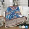 Yu Gi Oh Blue Eyes Shining Dragon Blanket
