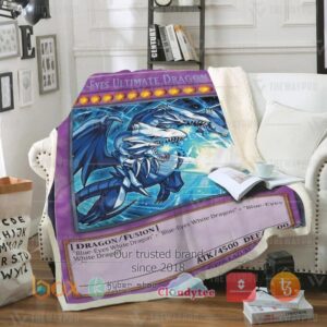 Yu Gi Oh Blue Eyes Ultimate White Dragon Blanket 2