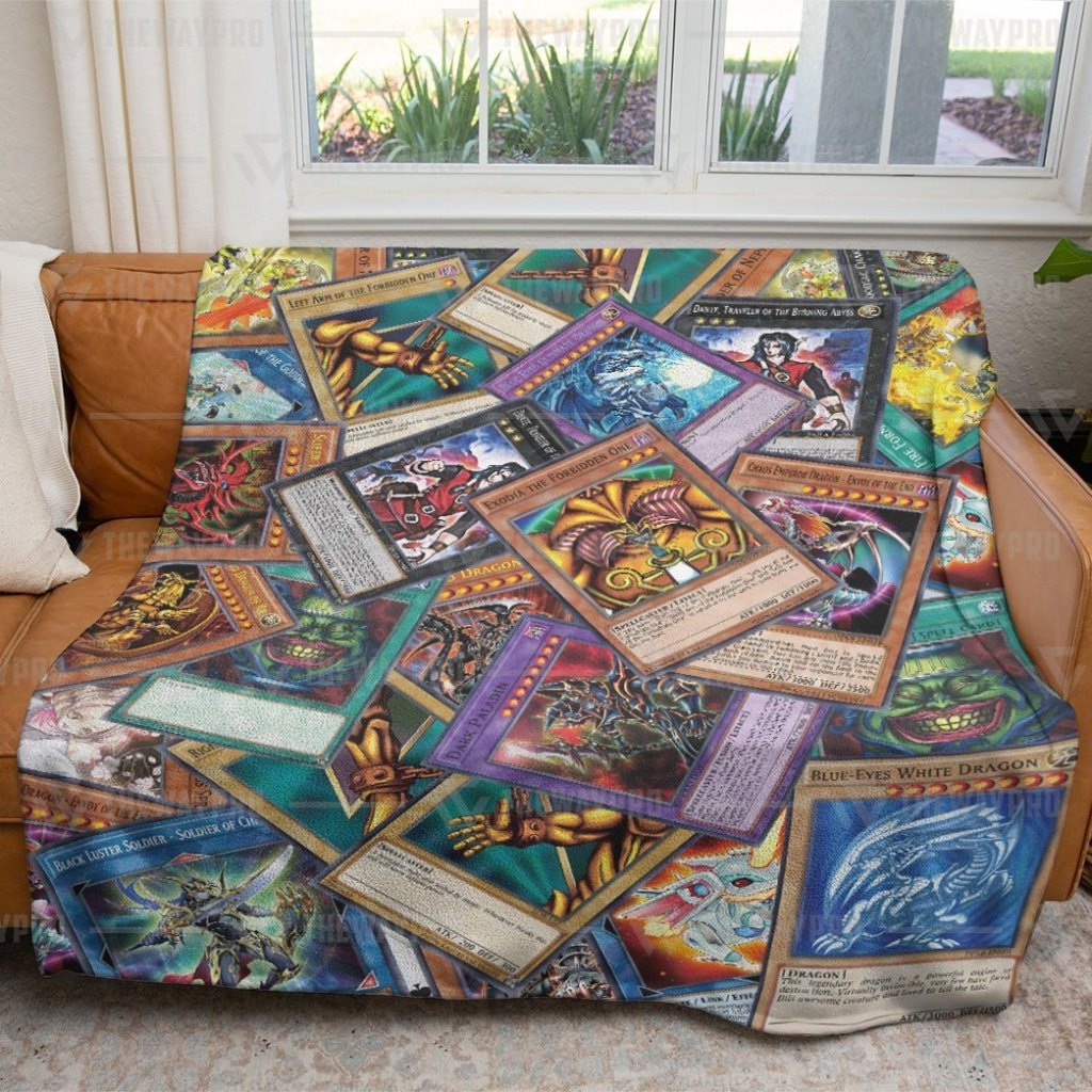 Yu Gi Oh Card Custom Soft Blanket Yu Gi Oh Card Custom Soft Blanket