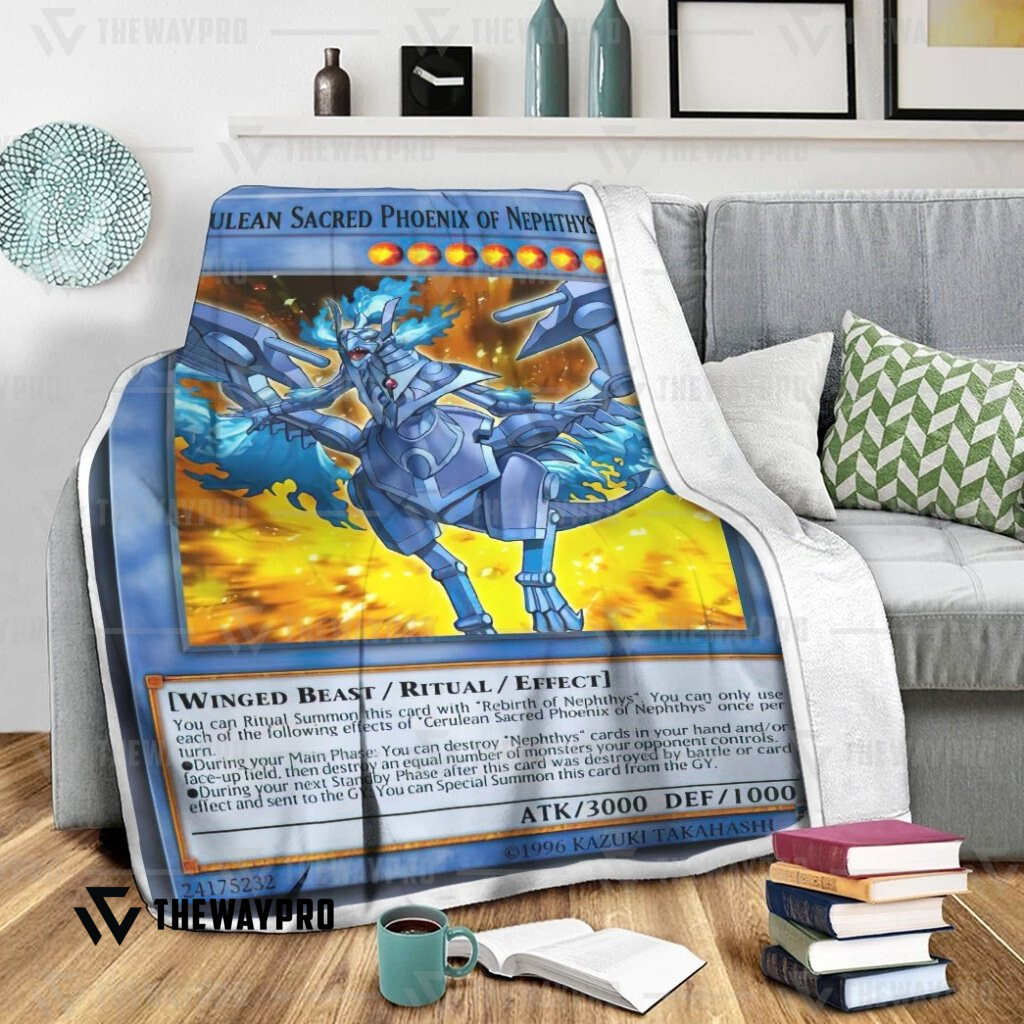 Yu Gi Oh Cerulean Sacred Phoenix Of Nephthys Blanket Yu Gi Oh Cerulean Sacred Phoenix Of Nephthys Blanket