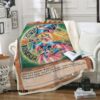 Yu Gi Oh Dark Magician Girl Green Blanket