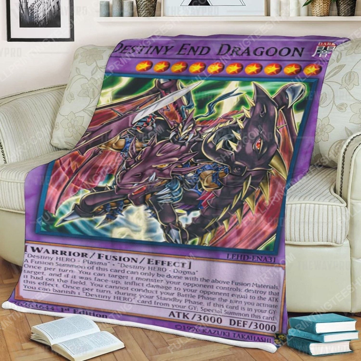 Yu Gi Oh Destiny End Dragoon Full Print Soft Blanket Yu Gi Oh Destiny End Dragoon Full Print Soft Blanket