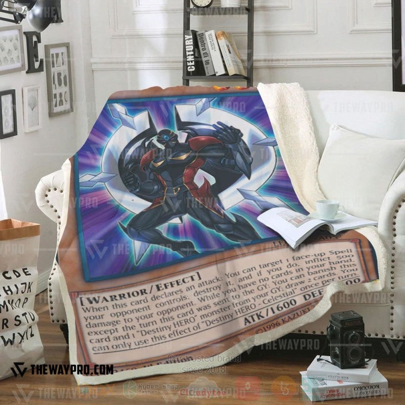 Yu Gi Oh Destiny Hero Celestial Soft Blanket Yu Gi Oh Destiny Hero Celestial Soft Blanket