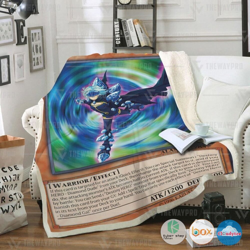 Yu Gi Oh Destiny Hero Diamond Gal Blanket Yu Gi Oh Destiny Hero Diamond Gal Blanket