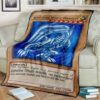 Yu Gi Oh King Of Games Blue Eyes White Dragon Card Soft Blanket