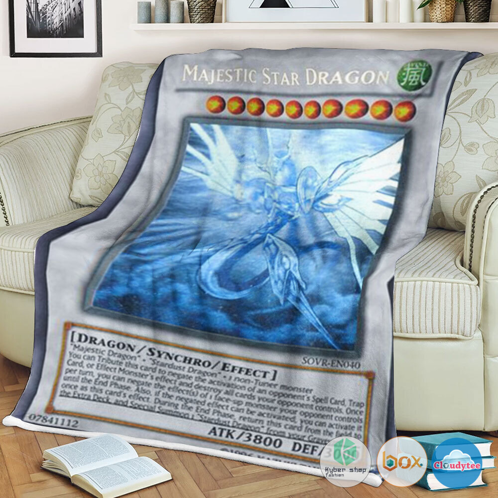 Yu Gi Oh Majestic Star Dragon Ghost Rare Blanket Yu Gi Oh Majestic Star Dragon Ghost Rare Blanket