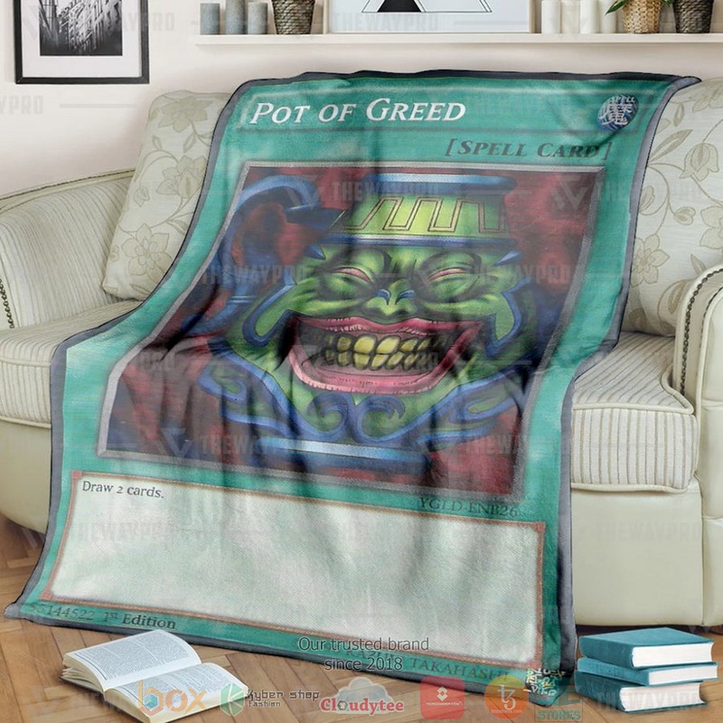 Yu Gi Oh Pot Of Greed Soft Blanket 2 Yu Gi Oh Pot Of Greed Soft Blanket 2