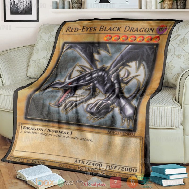 Yu Gi Oh Red Eyes B Dragon Soft Blanket Yu Gi Oh Red Eyes B Dragon Soft Blanket