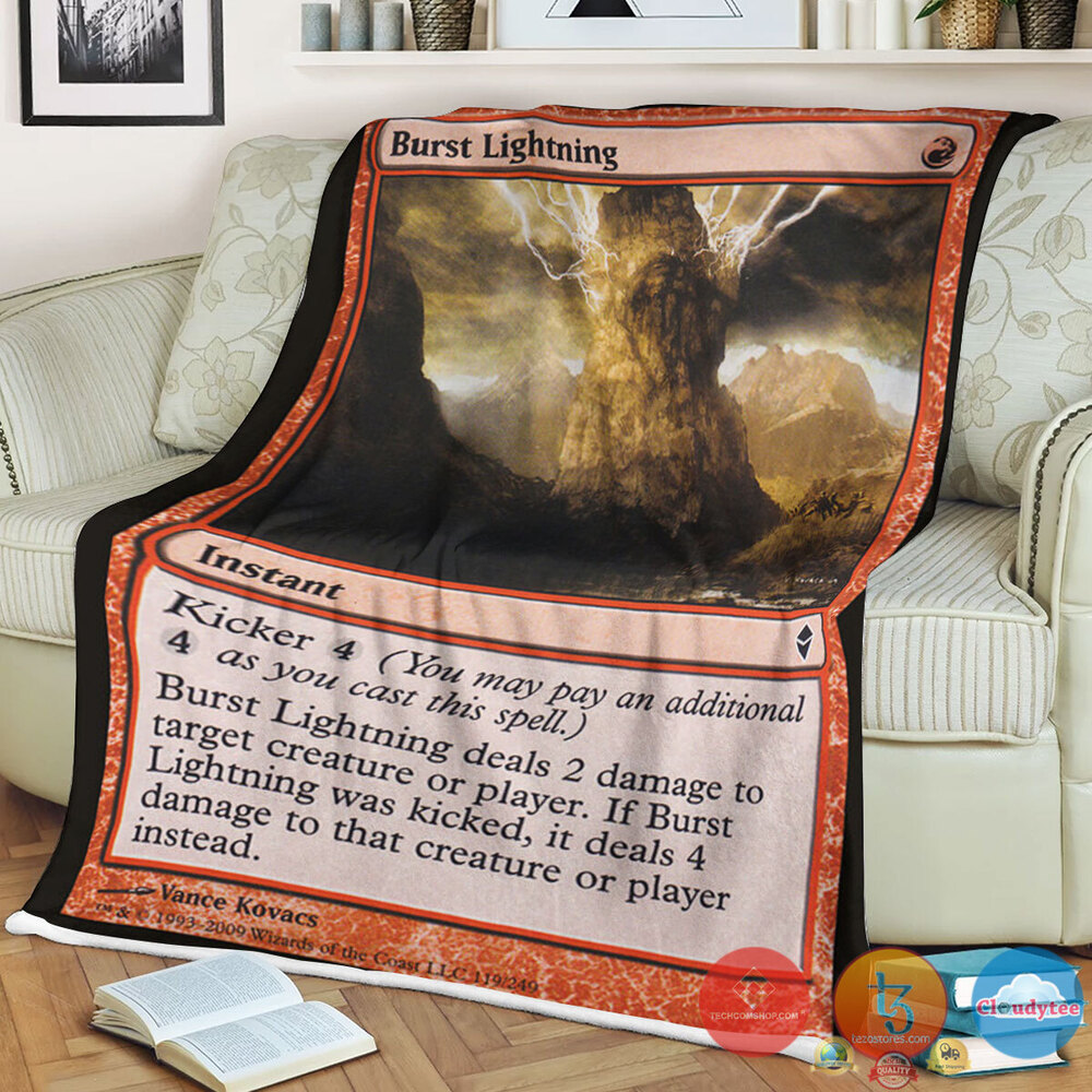 Zen 119 Burst Lightning Fleece Blanket Zen 119 Burst Lightning Fleece Blanket