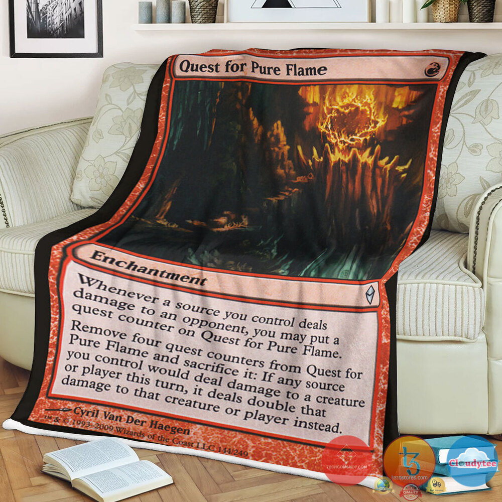 Zen 144 Quest For Pure Flame Fleece Blanket Zen 144 Quest For Pure Flame Fleece Blanket