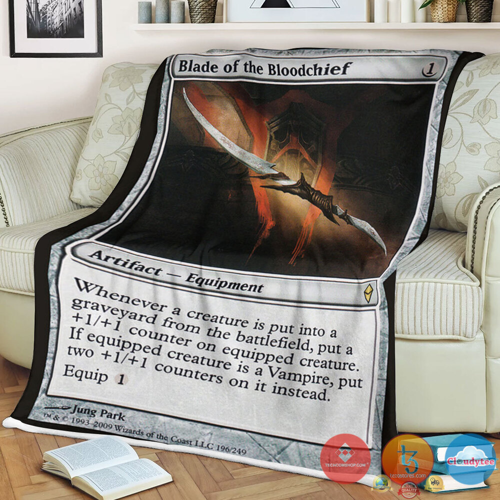 Zen 196 Blade Of The Bloodchief Fleece Blanket Zen 196 Blade Of The Bloodchief Fleece Blanket
