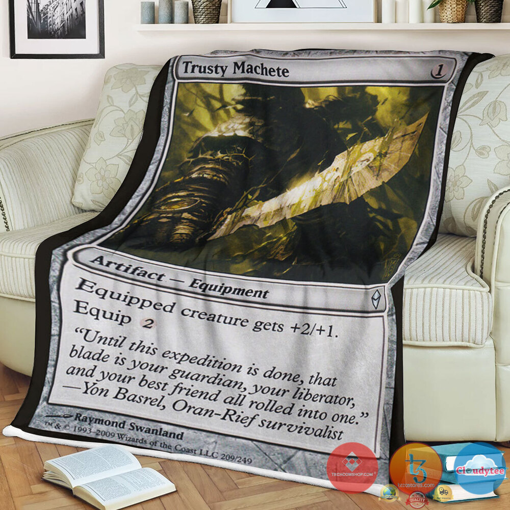 Zen 209 Trusty Machete Fleece Blanket Zen 209 Trusty Machete Fleece Blanket