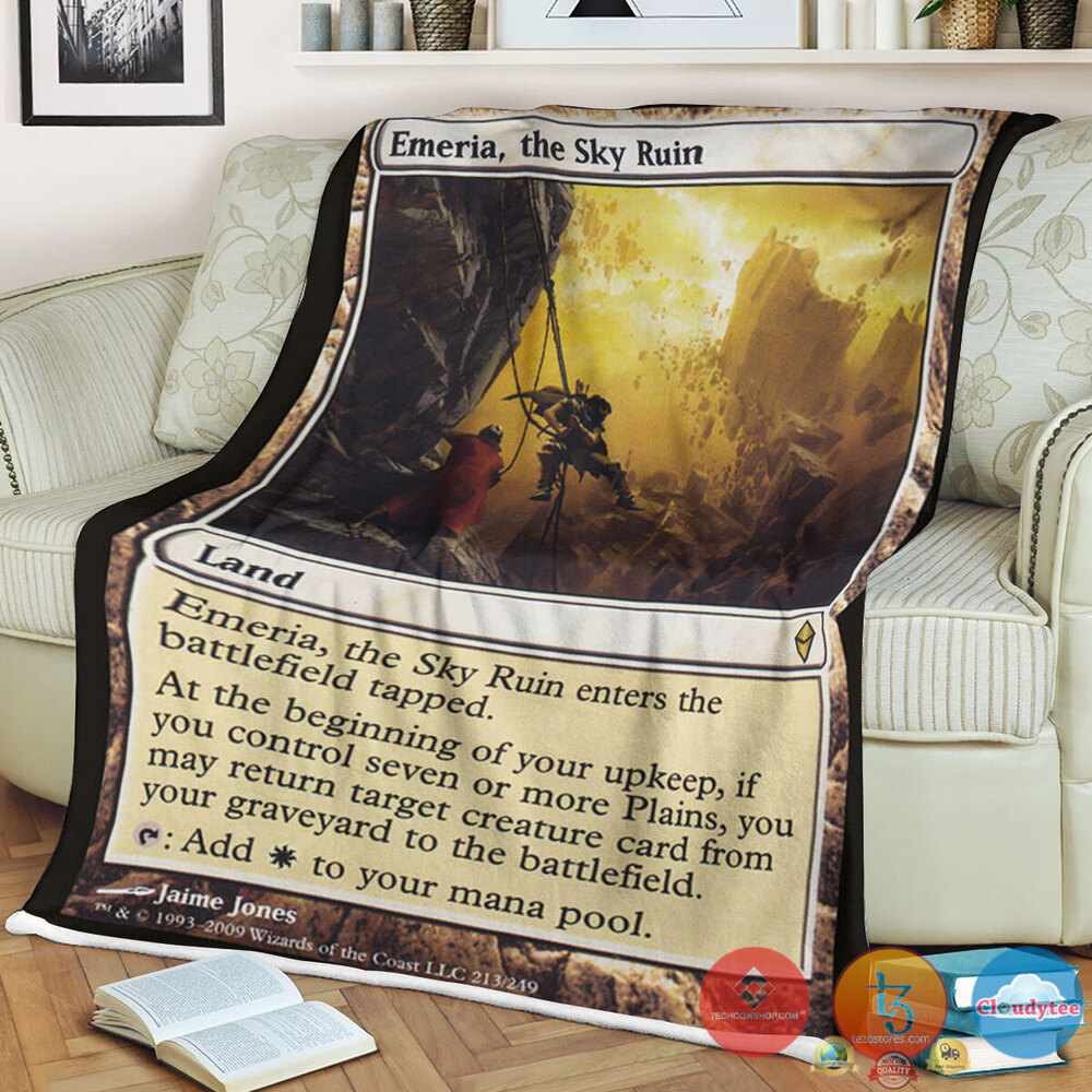Zen 213 Emeria The Sky Ruin Fleece Blanket Zen 213 Emeria The Sky Ruin Fleece Blanket