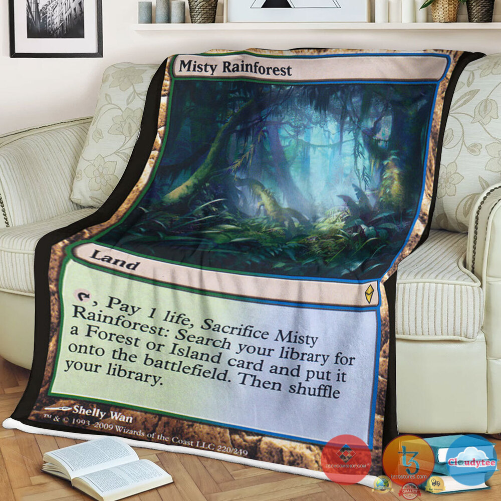 Zen 220 Misty Rainforest Fleece Blanket Zen 220 Misty Rainforest Fleece Blanket