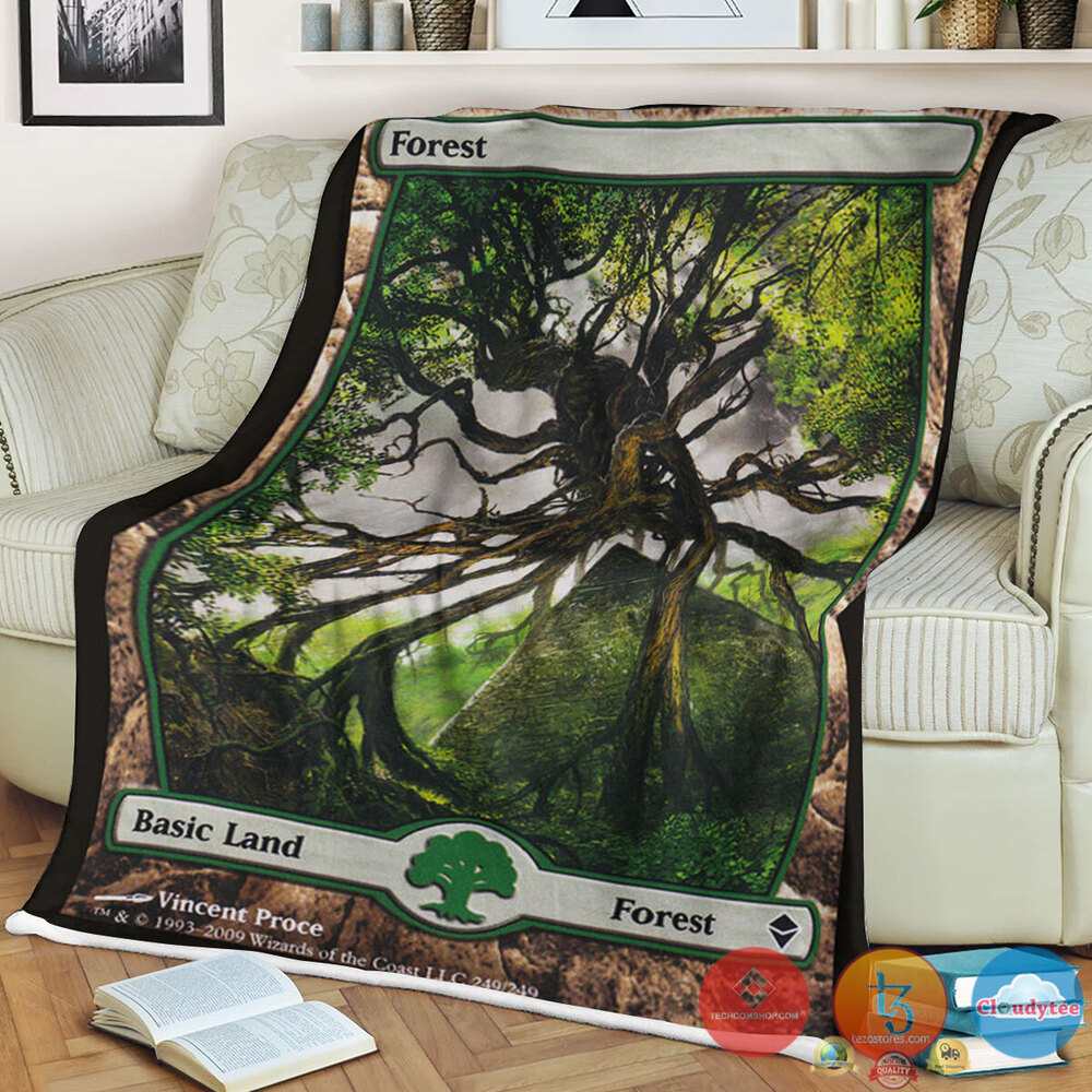 Zen 249 Forest Fleece Blanket Zen 249 Forest Fleece Blanket
