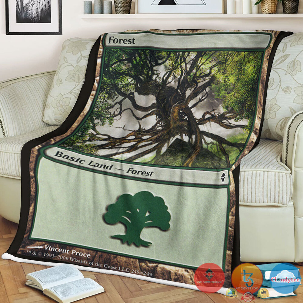 Zen 249A Forest Fleece Blanket Zen 249A Forest Fleece Blanket