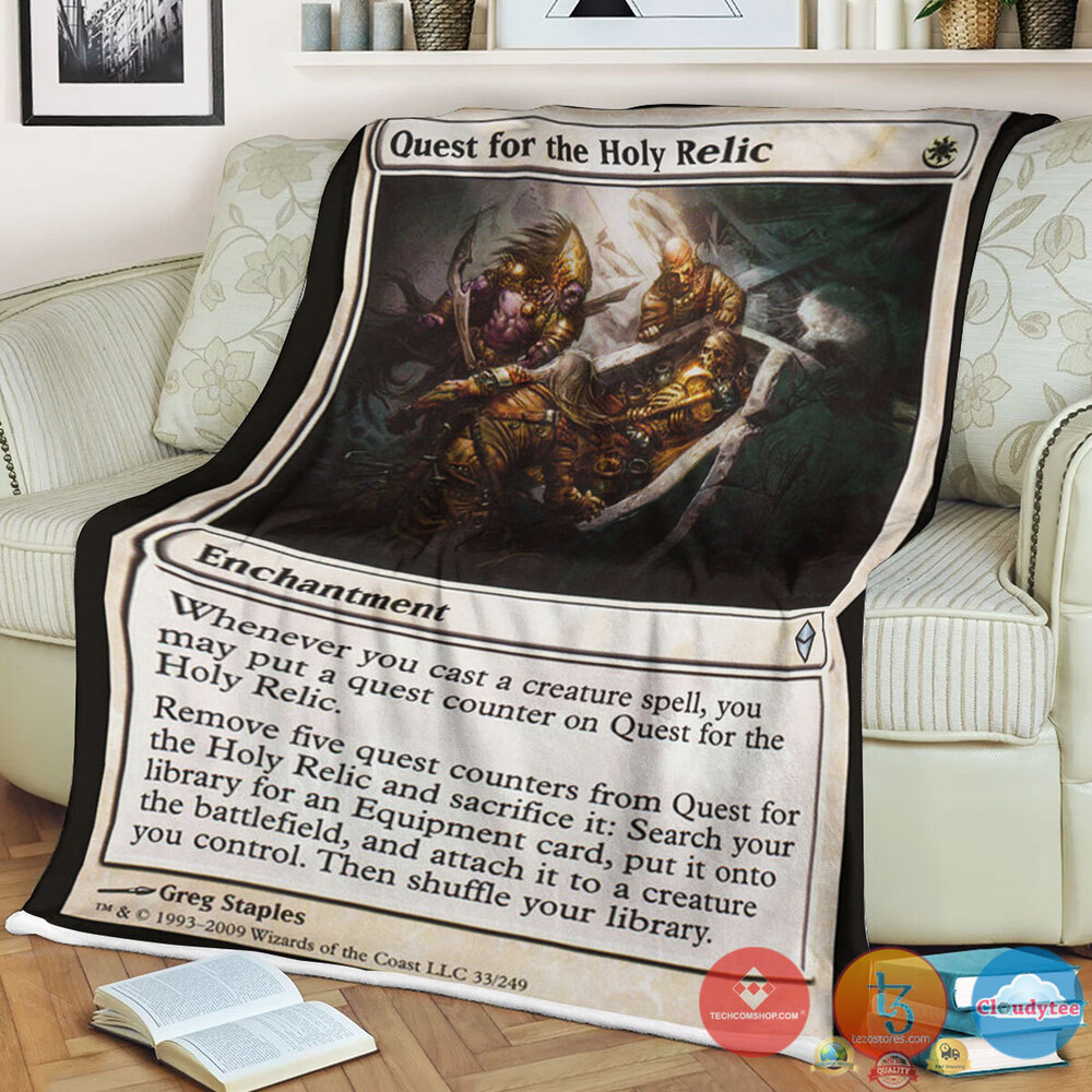 Zen 33 Quest For The Holy Relic Fleece Blanket Zen 33 Quest For The Holy Relic Fleece Blanket