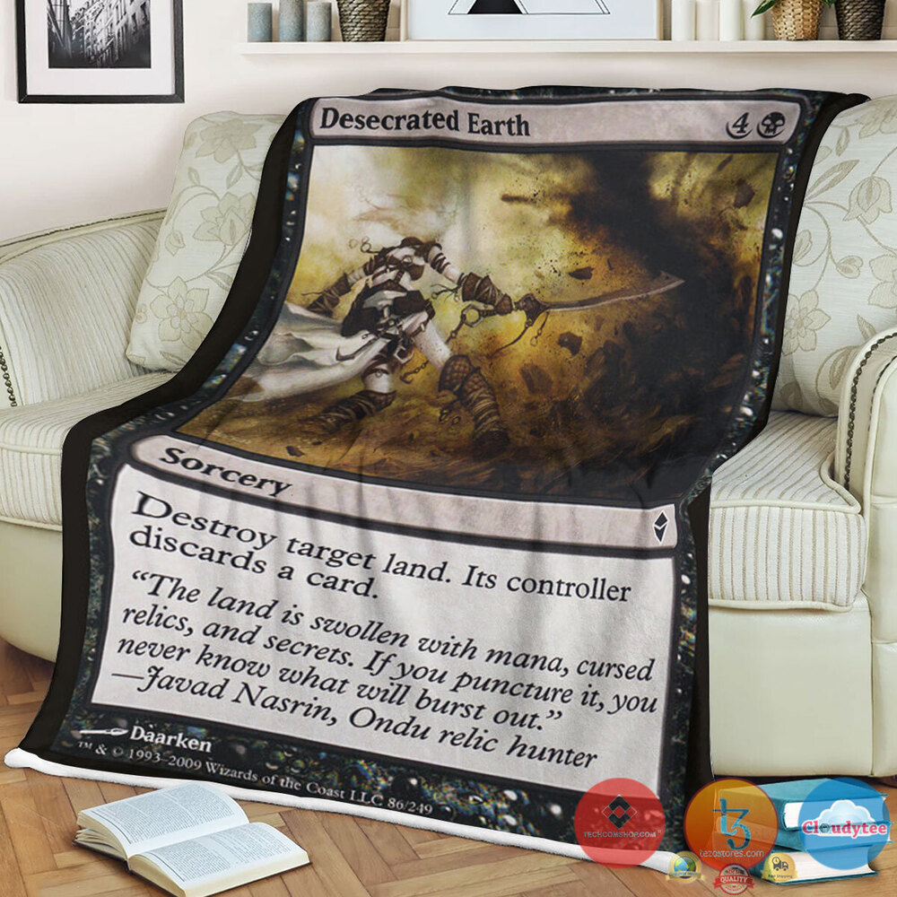 Zen 86 Desecrated Earth Fleece Blanket Zen 86 Desecrated Earth Fleece Blanket