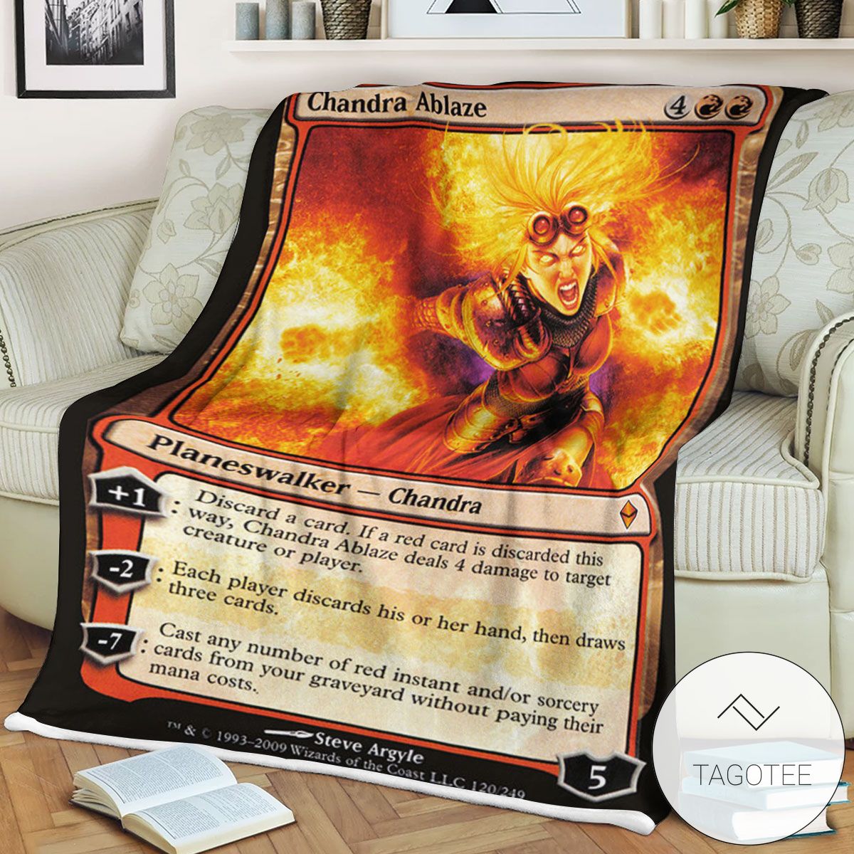Zendikar 120 Chandra Ablaze Mtg Blanket Zendikar 120 Chandra Ablaze Mtg Blanket