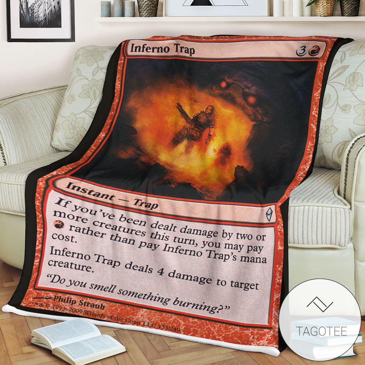 Zendikar 133 Inferno Trap Mtg Blanket Tagotee Zendikar 133 Inferno Trap Mtg Blanket Tagotee