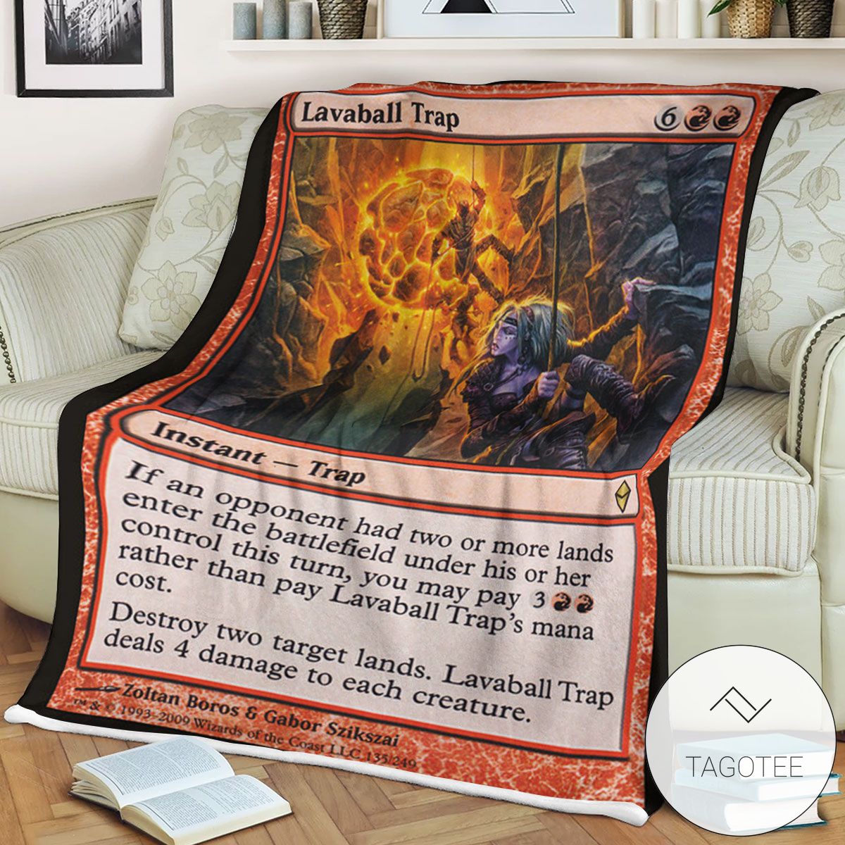 Zendikar 135 Lavaball Trap Mtg Blanket Tagotee Zendikar 135 Lavaball Trap Mtg Blanket Tagotee