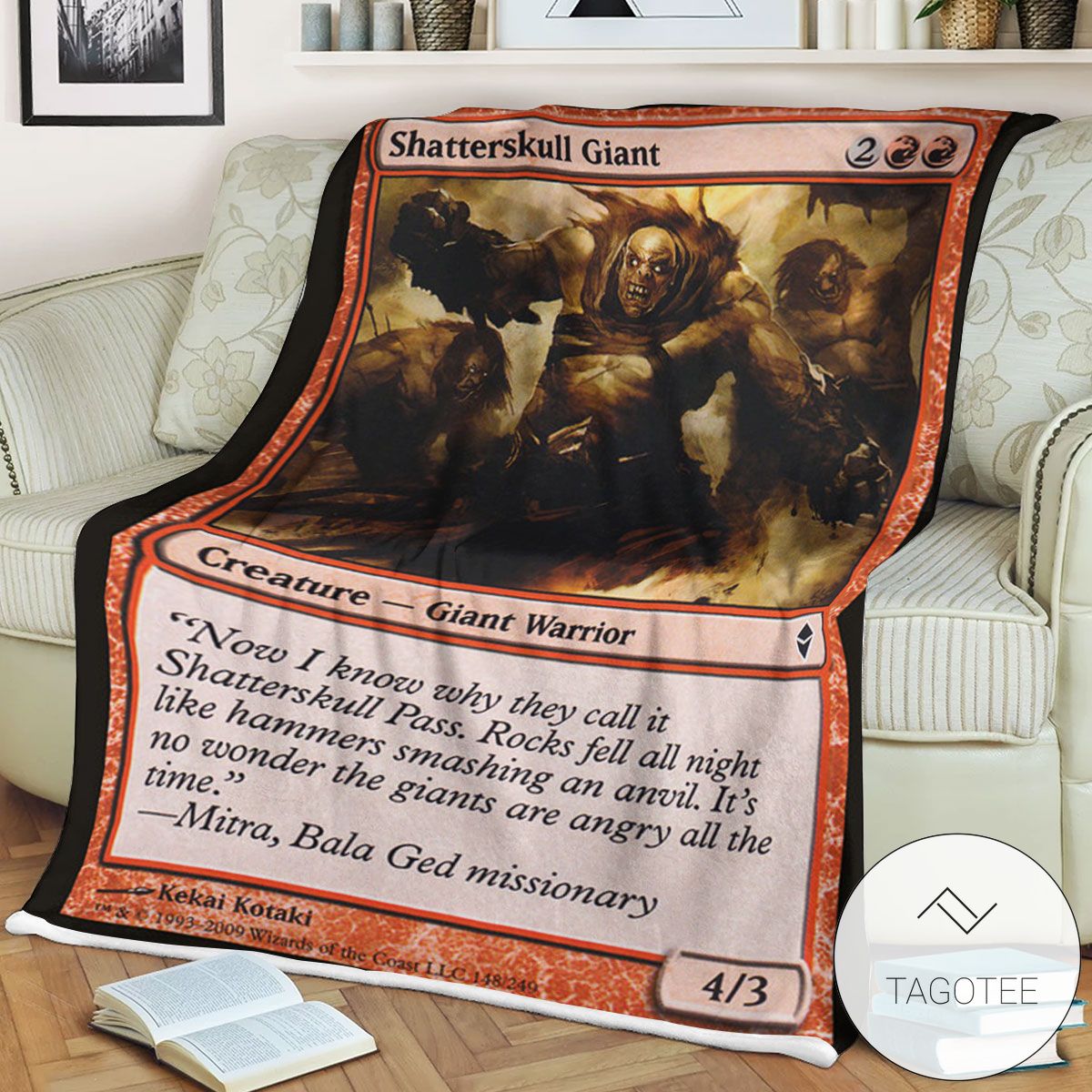 Zendikar 148 Shatterskull Giant Mtg Blanket Tagotee Zendikar 148 Shatterskull Giant Mtg Blanket Tagotee