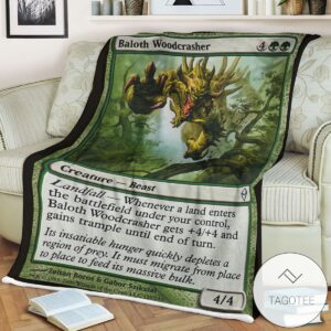 Zendikar 157 Baloth Woodcrasher Mtg Blanket