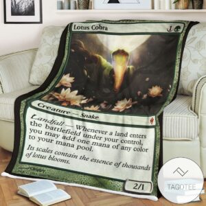 Zendikar 168 Lotus Cobra Mtg Blanket