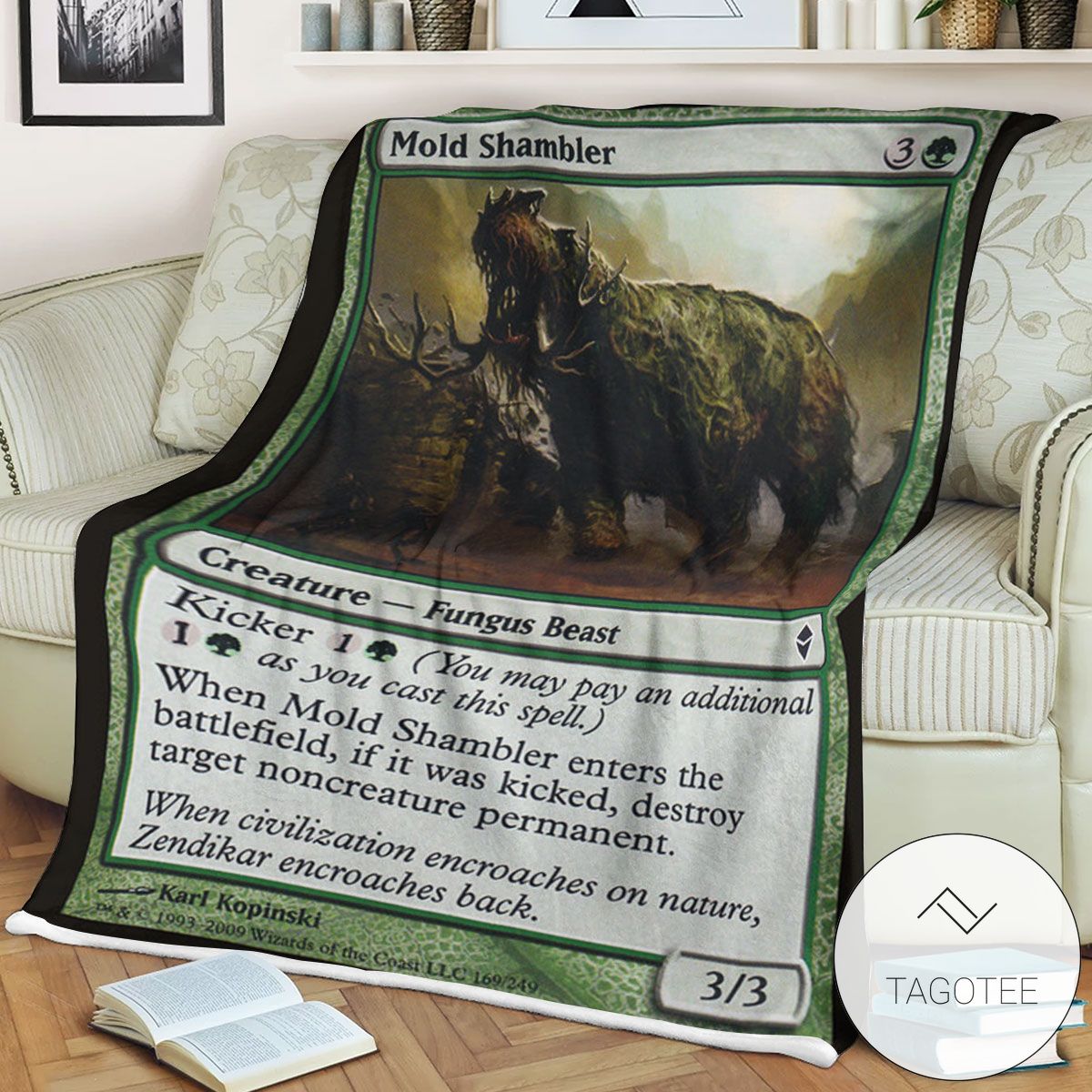 Zendikar 169 Mold Shambler Mtg Blanket Zendikar 169 Mold Shambler Mtg Blanket