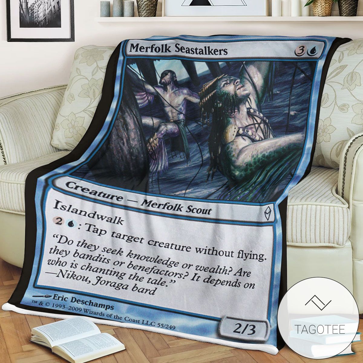 Zendikar 55 Merfolk Seastalkers Mtg Blanket Zendikar 55 Merfolk Seastalkers Mtg Blanket