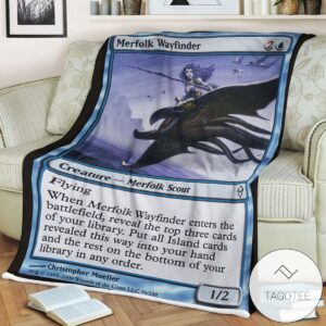 Zendikar 56 Merfolk Wayfinder Mtg Blanket