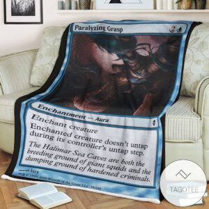 Zendikar 58 Paralyzing Grasp Mtg Blanket