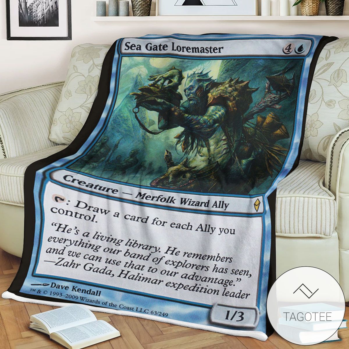 Zendikar 63 Sea Gate Loremaster Mtg Blanket Zendikar 63 Sea Gate Loremaster Mtg Blanket