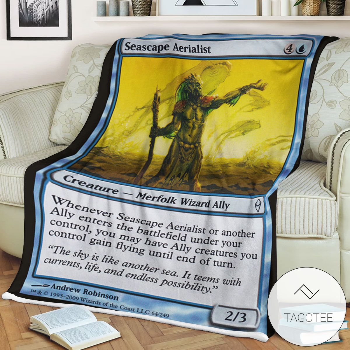 Zendikar 64 Seascape Aerialist Mtg Blanket Zendikar 64 Seascape Aerialist Mtg Blanket