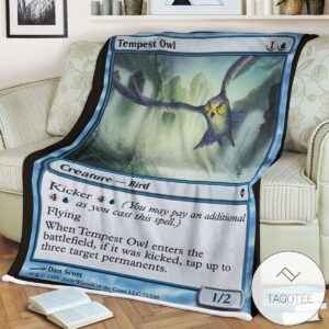 Zendikar 72 Tempest Owl Mtg Blanket Tagotee