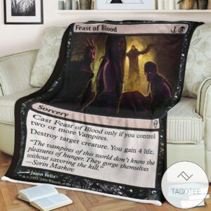 Zendikar 88 Feast Of Blood Mtg Blanket Tagotee