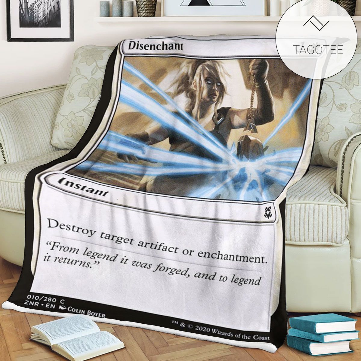Znr 10 Disenchant Mtg Game Magic The Gathering Fleece Blanket Znr 10 Disenchant Mtg Game Magic The Gathering Fleece Blanket