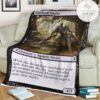 Znr 107 Highborn Vampire Mtg Game Magic The Gathering Fleece Blanket