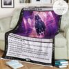 Znr 108 Inscription Of Ruin Mtg Game Magic The Gathering Fleece Blanket