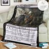 Znr 126 Skyclave Shadowcat Mtg Game Magic The Gathering Fleece Blanket